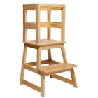 Sdadi Kids Kitchen Step Stool Holds Up 150 Pounds With Safety Rail, Natural New. Price: $79.99.