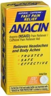 Anacin 100CT Aspirin/caffeine Oral Tablet 400MG-32MG New. Price: $19.19.