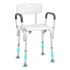 Vevor Shower Chair 350LBS With Back Bath Bench Seat Stool Arms Adjustable Height New. Price: $47.99.