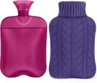 Samply Hot Water Bottle With Knitted Cover, 2L Bag For And Cold New. Price: $14.43.