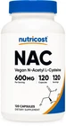 Nutricost N-acetyl L-cysteine (nac) 600MG, 120 Vegan Capsules Non-gmo New. Price: $12.98.