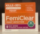 Femiclear Yeast Infection Day Dose Moderate Intense Symptoms Exp: 01/2026 New. Price: $19.99.