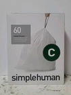 Simplehuman Code Liners, Trash Bags, 10 Liter / 2.6-3.2 Gallon 60 Ct. Open. Price: $22.97.