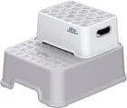 Bluesnail Double Up Step Stool For Kids, Anti-slip Bathroom, Kitchen Toilet Gray New. Price: $13.72.