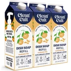 Cleancult Dish Soap Liquid Refills Plant Based Cleaning Power Cuts Grease Grime New. Price: $37.54.