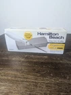 New Hamilton Beach 74250R Space Saving Electric Knife W/ Storage Case. Price: $14.31.
