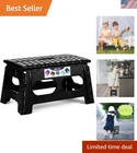 9-INCH Wide Step Stool For Kids & Adults Secure And Portable Folding Design New. Price: $34.19.