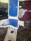 Vevor Electric Chair Lift, Height Adjustable, Remote Control, Tilt, 310 Lb, Blue Used. Price: $120.00.