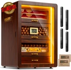 Desktop Cigar Humidor Cabinet Triple-sided Light With Digital Hygrometer, Humidi New. Price: $195.49.