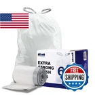 Plasticplace 6 Gal Trash Bags White Drawstring Can Liners 17X20 Leak-proof 100-C New. Price: $126.82.