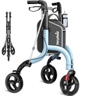 Holyheal 3 Wheel Rollator Walker Foldable Lightweight Aluminum Blue Open. Price: $116.72.