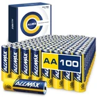 Allmax Aa Maximum Power Alkaline Double Batteries (100 Count) Ultra Long-... New. Price: $36.12.