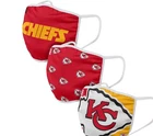 Face Covering Mask Kansas City Chiefs Nfl Hockey Adult Foco 3 Pack New. Price: $6.13.