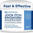 Hermon Jock Itch Cream Ringworm Treatment For Humans, Athlete's Foot Fa... New. Price: $48.79.