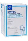 Dentips: Medline #MDS096202 - Disposable Oral Swabsticks, Blue, Untreated 250/BX New. Price: $54.95.