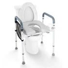 Raised Toilet Seat, 7-POSITION Height Adjustment 19.3" 25.2", 350LBS Weight Ca New. Price: $81.99.