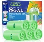 Okkeai 30L Trash Bags Gallon Medium Garbage Thicker 0.98 Mil Can. New. Price: $22.00.