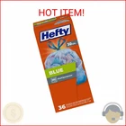 Hefty Trash Bags, Blue, 30 Gallon, 36 Count New. Price: $18.99.
