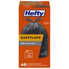 Hefty Easy Flaps Multipurpose Large Trash Bags, 40 Count (pack Of 1), Black New. Price: $19.05.