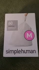 Simplehuman Size Custom Fit Drawstring Trash Bags Liners - 60 45 Liter New. Price: $35.99.