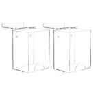 Qwork 2 Pack Acrylic Dispenser For Hairnet, Laundry Pods, Face Mask, Emesis Bags New. Price: $23.48.