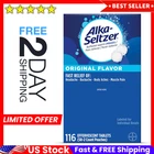Alka Seltzer Original Flavor Effervescent Tablets 116 Count Fast Relief Usa New. Price: $17.39.