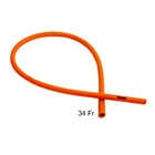 Healthandyoga(tm) Rubber Colon Tube - Close End 34 Fr Deep Orange New. Price: $13.23.