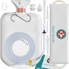 Medi Grade Enema Kit For Adults, 0.53 Gal Capacity Transparent, Hands-free Wit New. Price: $32.99.