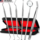G.catacc Dental Tools, 7 Piece Set, 6 Pack With Black Case New. Price: $12.31.