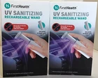 2-PACK Sanitizing Rechargeable Wand Pocket Size Kills Bacteria First Health B040 New. Price: $5.99.
