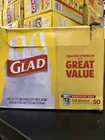Glad Tall Kitchen Handle-tie 13 Gallon Trash Bags, 50 Count White, Box Dmg New. Price: $22.88.