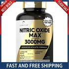 Nitric Oxide Supplement 3000MG 120 Capsules L-arginine L-citrulline Women New. Price: $15.39.