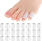 24 Pcs Silicone Toe Sleeves, Soft Gel Protector Cushions Cuttable White New. Price: $9.52.