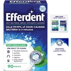 Efferdent Retainer Cleaning Tablets Denture Cleanser For Dental Minty Fresh 90CT New. Price: $11.35.
