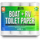 Septic Safe Toilet Paper For Rvs And Boats, Quick Dissolving, 12 Rolls, New. Price: $40.91.