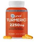 Qunol Turmeric Curcumin ,joint Support Supplement 2250MG, 90 Capsules New. Price: $39.99.