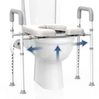 Raised Toilet Seat With Handles - Riser For Seniors Adjustab... New. Price: $97.33.