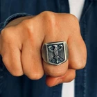Double Headed German Eagle Oxidized Ring 925 Sterling Silver Duty Free New. Price: $125.99.