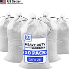 Durasack Heavy Duty With Tie Strings Empty Woven 10 Sandbags, White New. Price: $17.16.