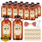 Keywing 8OZ Amber Glass Boston Round Bottles 18 Pack New. Price: $51.29.