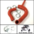 Classic Mini Red Silicone Radiator Top & Bottom Hose Kit 1275CC Inc. Clips 6P5 New. Price: $33.59.