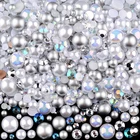3900+ Pcs Rhinestones And Pearls Kit, 2-10MM Flatback Gems For Nail Art, Tumbler New. Price: $11.75.