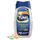 Tums Ultra 1000 Maximum Strength Tropical Fruit 72 Chewable Tablets Exp 01-26 New. Price: $9.49.