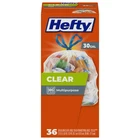 Hefty Clear Trash Bags 30 Gallon 36 Count New. Price: $18.06.