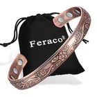 Feraco Copper Bracelet For Women, Ultra Strength Magnetic Medium, New. Price: $21.99.