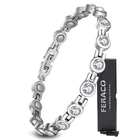 Feraco Magnetic Bracelet For Women Titanium 22*0.8 Centimeter, Bright Silver New. Price: $34.48.