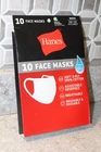 10 Pack Hanes Reusable Washable White Cotton Masks New. Price: $8.99.