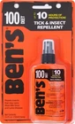 Bens 100 Insect Repellent Max Deet Bug & Mosquito Protection Pump Spray 3.4 Oz. New. Price: $17.99.