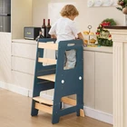 Wood City Kitchen Step Stool - Safe Montessori Standing Tower For Deep Blue New. Price: $118.90.