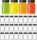 Keywing 28 Pack 2OZ Glass Shot Bottles With Lids - Small Clear Jars For Ginger, New. Price: $47.76.